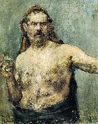 Lovis Corinth, Self-portrait with Glass